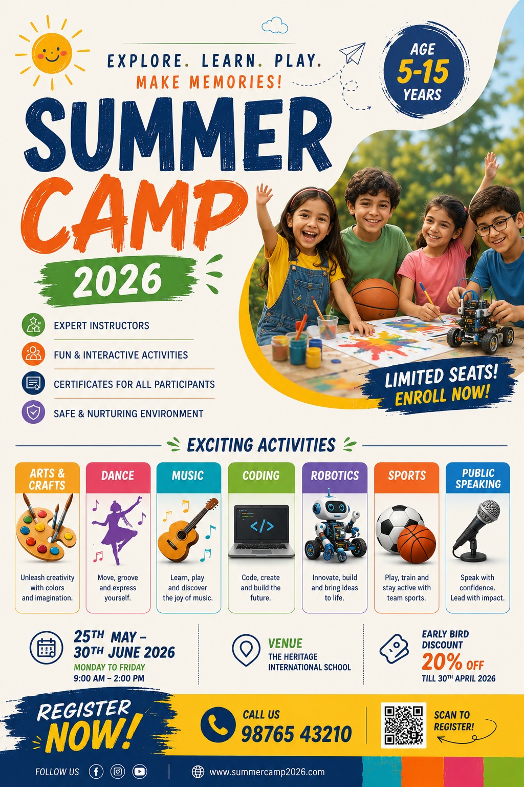 Curated Camp flyer by Levelmind Campus