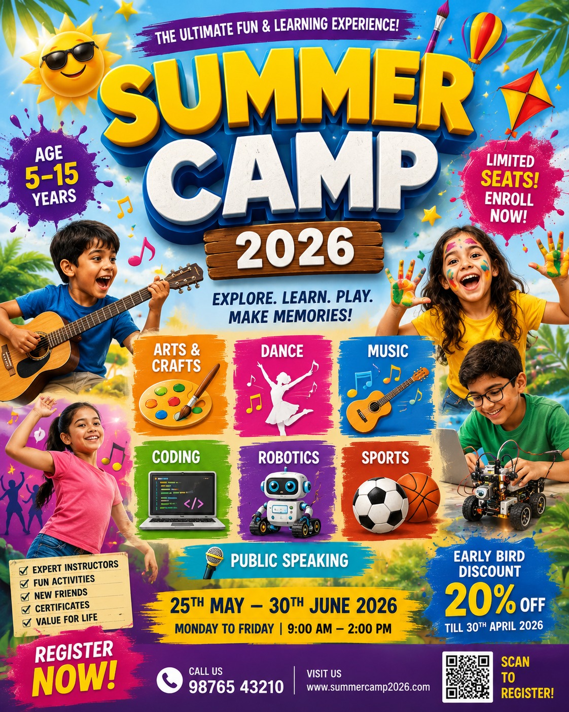 AI generated Camp flyer