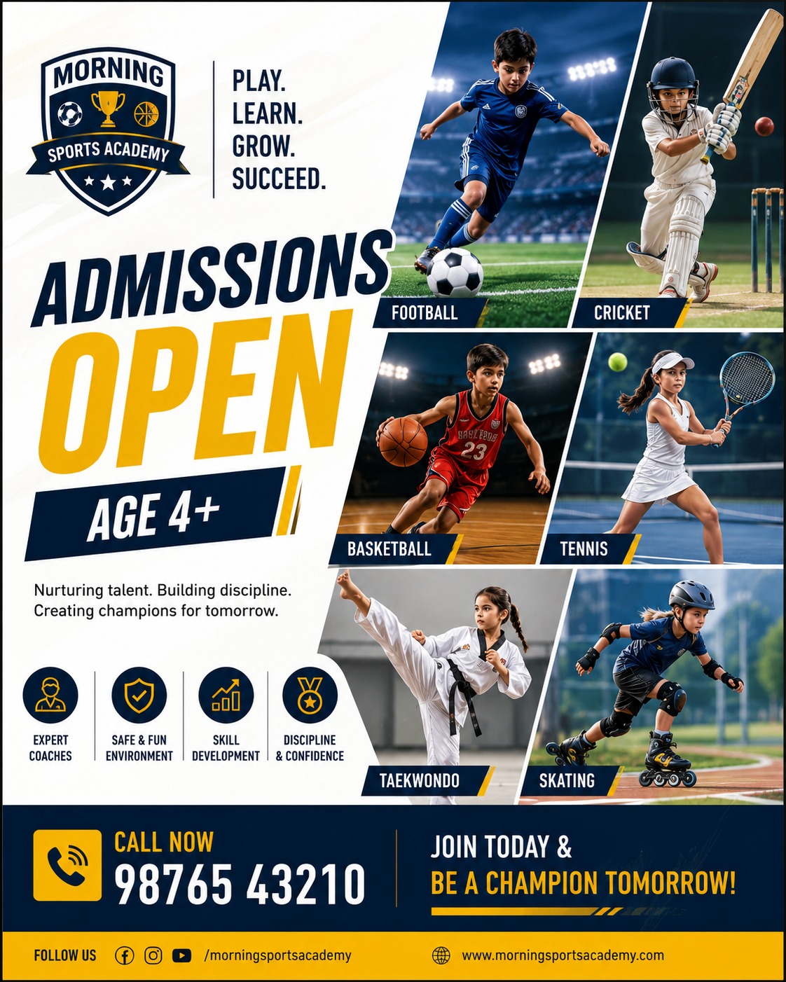 Curated Sports flyer by Levelmind Campus